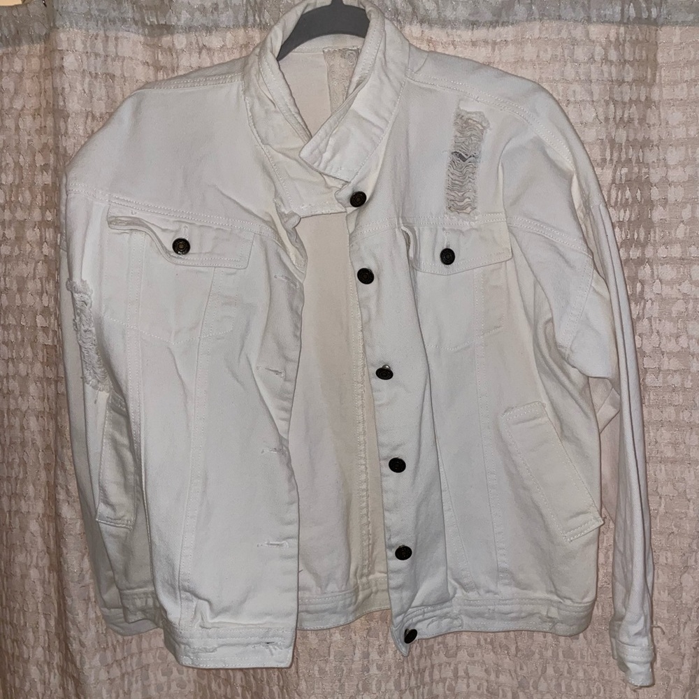 White Jean Jacket - Picture 2 of 2